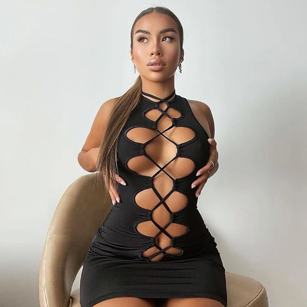 "TIE ME UP" DRESS