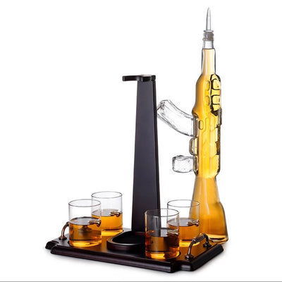 AK47 GUN SHAPED ALCOHOL BOTTLE / DECANTER