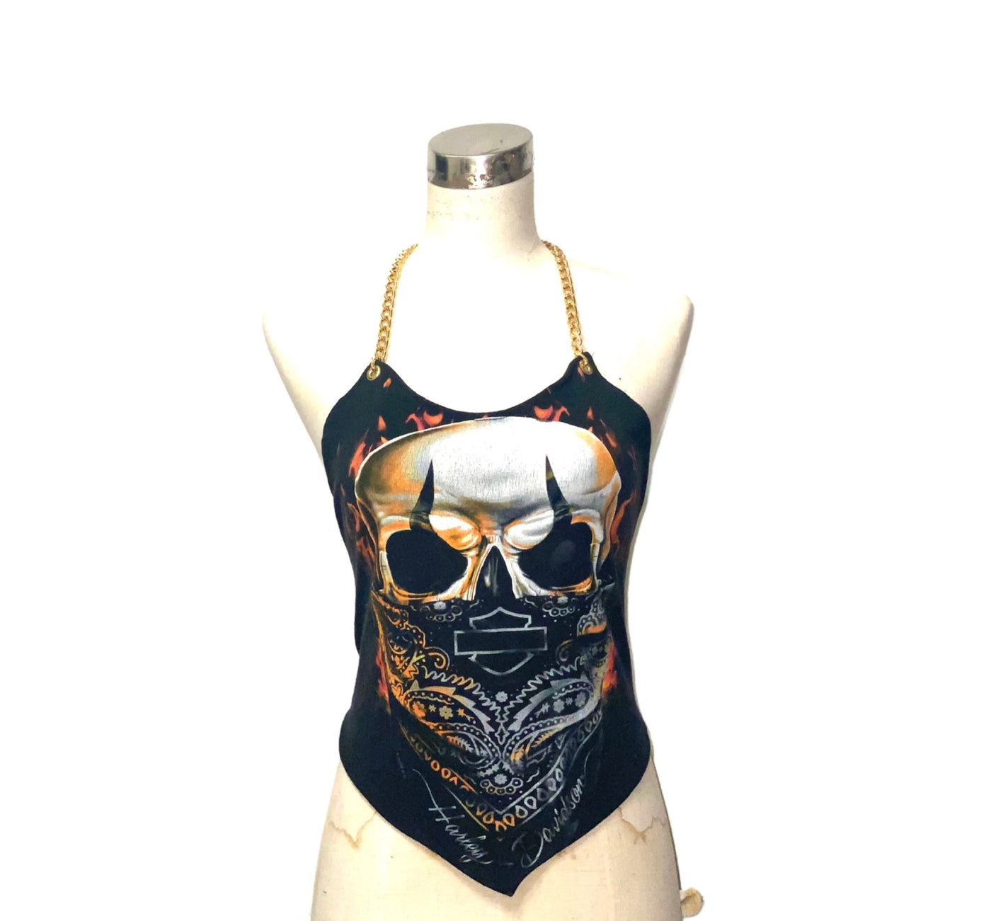 CHAIN GANG HALTER "HOT SKULL"