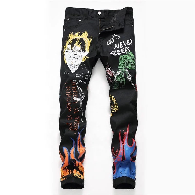 'NEVER SLEEP" JEANS