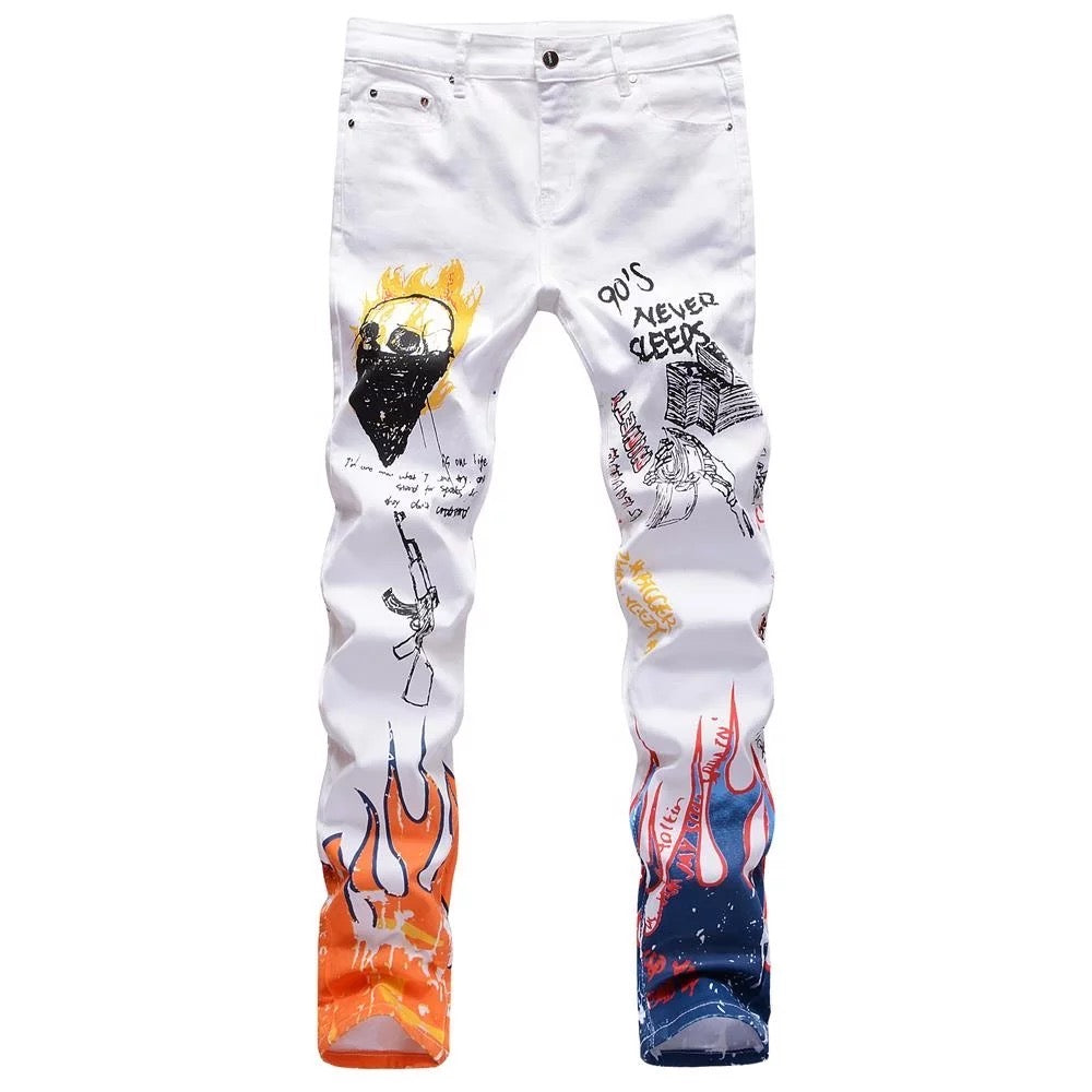 'NEVER SLEEP" JEANS