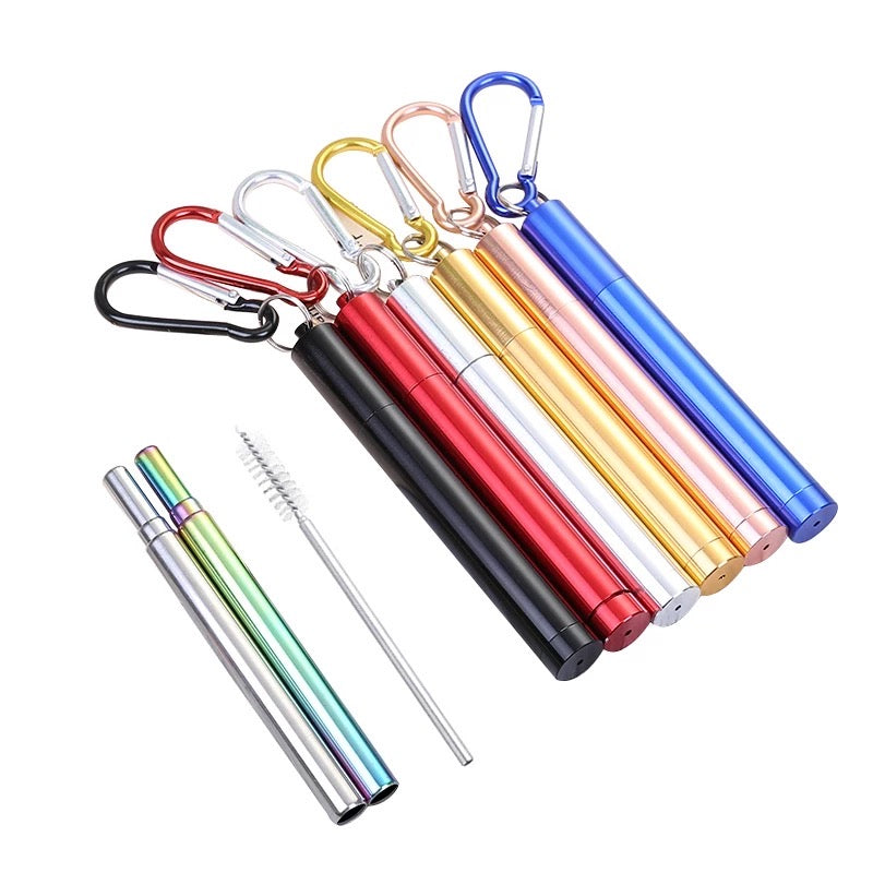 COLLAPSIBLE STAINLESS STEEL STRAW